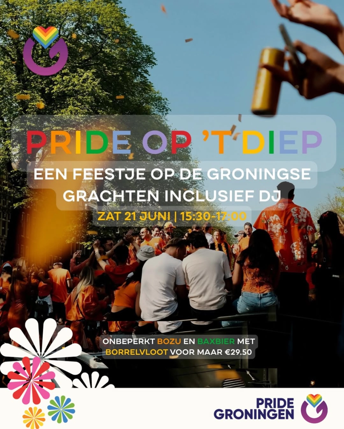 Pride Op 't DIEP Pride Boat Party Groningen